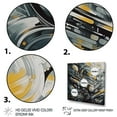 thumbnail image 3 of DESIGN ART Designart "Grey And Yellow Infinite Geometry I" Modern Geometric Wall Art Prints 30 in. wide x 30 in. high, 3 of 5