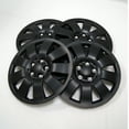 thumbnail image 2 of TuningPros WC-14-721-B Set of 4  Matte Black Snap-On Hubcaps 14" - Hub Caps Wheel Skin Cover 14 Inches 4 Pcs Set, 2 of 4
