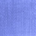 thumbnail image 1 of Ahgly Company Machine Washable Indoor Square Abstract Blue Contemporary Area Rugs, 4' Square, 1 of 4