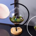 thumbnail image 3 of Creative  Decoration Crafts G-type Iron Bracket Micro Landscape Hanging Glass Bottle Hanging Bottle Iron Frame Decoration, 3 of 7
