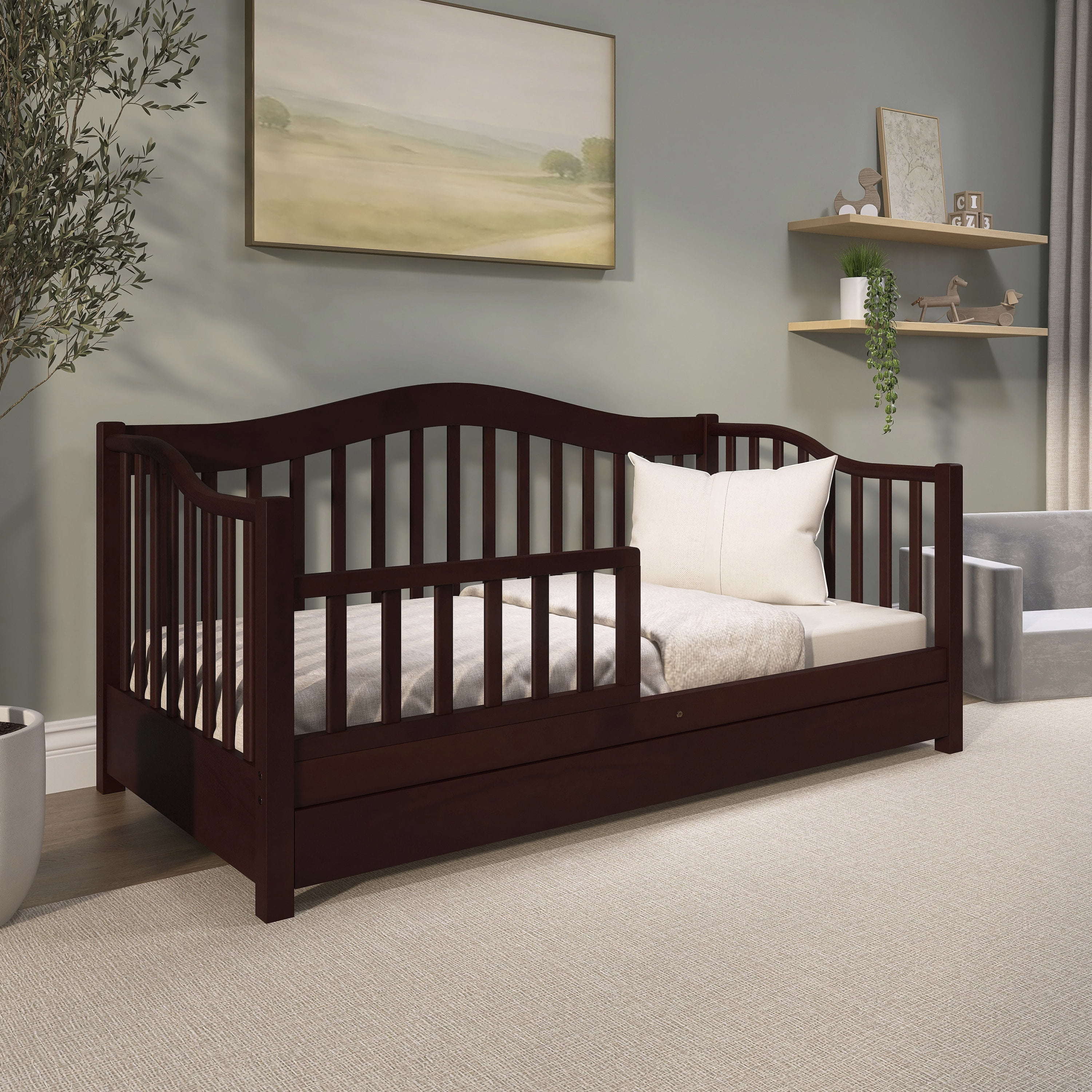 Dream on Me Toddler Day Bed, (Choose Your Finish)