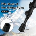 thumbnail image 3 of Protectores de repuesto para puntas de bastones de trekking Inscool, 6 unidades, 3 of 7