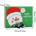 thumbnail image 2 of 10 Pieces Christmas Boxes, Christmas Paper Box, Christmas Candy Box, Christmas Gift Boxes with Ribbon, for Party Cookies Chocolates Gifts, 24 * 20 * 7cm, 2 Styles, 2 of 5