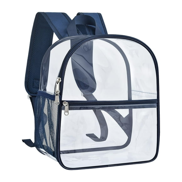 Mochila Paxiland Clear Stadium Homologada 30x30x15 cm Azul Marino