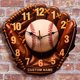 thumbnail image 4 of Toystoory Reloj con temática de béisbol, decoración en forma de béisbol, diseño sencillo, duradero. Perfecto para salas de estar, entradas y Decoración del hogar, 4 of 6