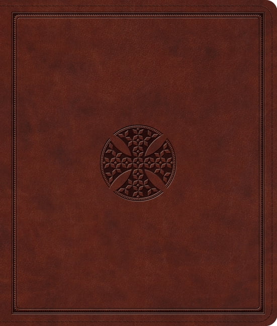 ESV Journaling Bible: English Standard Version Journaling Bible Brown Trutone Mosaic Cross Design 