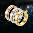 thumbnail image 2 of Anxiety Fidget Spinner Rings Korean 14K Yellow Gold Simple Zircon Star Rings for Women Men Anti Stress Jewelry, 2 of 8