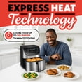 thumbnail image 5 of (Open Box) Gourmia 8 Qt Digital Air Fryer with 12-One Touch Presets, Stainless Steel, Black, 13 in, New, 5 of 9