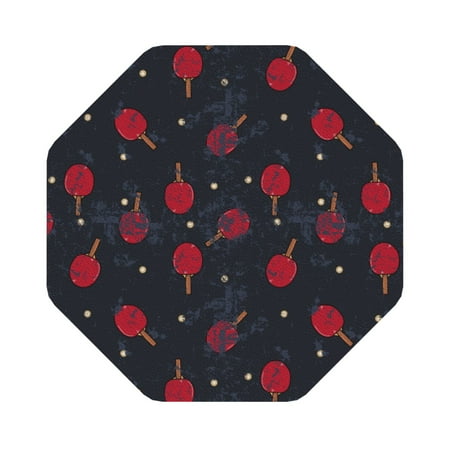 

Ocsxa Ping Pong Coasters for Drinks Leather Coasters Set of 4 for Coffee Table for Housewarming Kitchen Bar Decor One Size