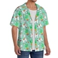 thumbnail image 2 of Gukieu Cute Alpaca 1 Print Men's Short-sleeved Shirts, Button-down Pocket Shirts, T-shirts, Beach Vacation Travel Summer Clothing-X-Large, 2 of 5