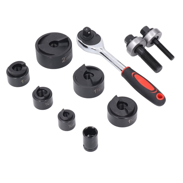 Juego De Sacabocados De Trinquete Manual, Kit De Destornillador De Punzonado Manual, Funcionamiento Estable Portátil Multifuncional De Metal Para Uso Industrial