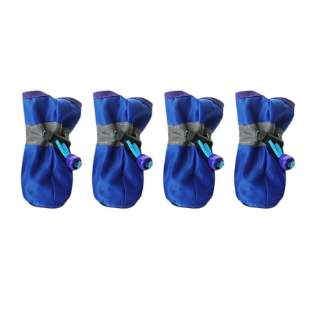 4 Pcs Pet Boots Dog Boots Durable Dog Shoes Comfortable Dog Shoes Blue Dog Shoes Boots for Dogs