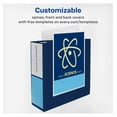 thumbnail image 3 of Economy 3 Ring Binders, 3" Round Rings, 460-Sheet Capacity, Blue, 4 Pack (17703), 3 of 7