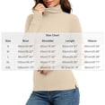 thumbnail image 3 of Chiccall Women's Turtleneck Long Sleeve Base Layer Top, Stretchy Slim Fit Thermal Shirt with Thumb Holes for Fall Winter Layering, 3 of 10