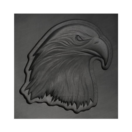 Kiln Casting Mold - Large Eagle Head 3D Graphite Ingot Mold 75 MM x 75 MM x 20 MM Metal Jewelry Casting Craft Tool - 3DMLD-0030