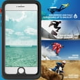 thumbnail image 3 of BELTRON aquaLife Waterproof, Shock & Drop Proof, Dirt Proof, Heavy Duty Case for iPhone 7/8 Plus IP68 Rated, MIL-STD-810G Certified Features: 360 Watertight Sealed Design Black/Red, 3 of 8