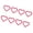 Red, variant on Stylish Plastic Heart Car Decoration Removable Vehicle Sticker for Long Trip