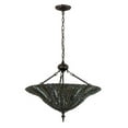 thumbnail image 4 of 24"W Tiffany Lotus Leaf Inverted Pendant, 4 of 5