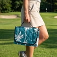 thumbnail image 4 of Xixirimido Golf Cart Seat Cover Quilted Golf Cart Seat Towel Blanket with 4 Pockets Fit for 2 Person Seats Carts Portable Travel Friendly Easy Carrying, Palm Trees, 4 of 8