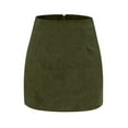 thumbnail image 3 of Women's Bodycon Pencil Mini Skirt (Green S), 3 of 4