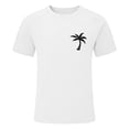 thumbnail image 5 of Mens White T Shirts Slim Fit Quarter Sleeve Big & Tall Stretch Active Fit Gym Apparel Slim Fit Solid Color Boat Neck Casual Summer Beach Basic T Shirts, 5 of 5