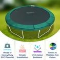 thumbnail image 4 of Machrus Upper Bounce Replacement Spring Cover - Safety Pad, Fits Only for Upper Bounce Brand 10 X 17 FT Rectangular Trampoline Frame - Black/Green, 4 of 5