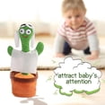 thumbnail image 4 of Dancing Cactus Doll Canto Electrónico Y Baile Cactus De Peluche Cactus Divertido Juguetes Educativos Para Niños Cateissary FN007975-01, 4 of 6