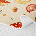 thumbnail image 5 of Homewish Boho Fungus Plant Twin Quilt Set,Moon Stars Moths Butterfly Twin Coverlet Set,Beige,Reversible,2pcs, 5 of 7