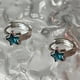 thumbnail image 2 of Pendientes Lindos pendientes de estrella azul con circonitas de cristal Pendientes pequeños y ligeros de estrella para mujer Regalo de joyería, 2 of 5
