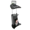 thumbnail image 3 of Techni Mobili Deluxe Height Adjustable Laptop Cart in Black - RTA-B005-BK46, 3 of 9