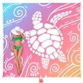 thumbnail image 1 of Manta de playa WEKAPO de gran tamaño, impermeable, 244 x 213 cm, rosa, 1 of 9