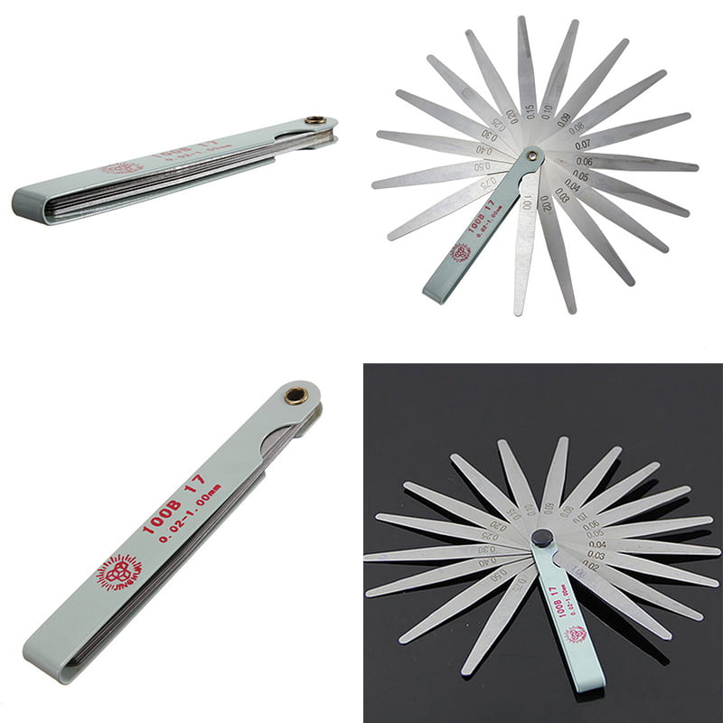 20 Blades Feeler Gauge Metric Imperial Measure Hand Tool Carbon Steel Gap Filler Thickness Gage Measuring Tools 