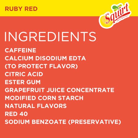 Squirt Ruby Red Grapefruit Soda Pop, 12 fl oz, 12 Pack Cans