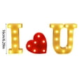 thumbnail image 2 of Euaioeiu Romantic LED Light Up Letters for Valentine's Day Decor, I Love You Sign with Heart, Battery Operated, 6.3x1.2 Inch, Perfect Anniversary Proposal Wedding Party Bedroom Home Decorations Gift, 2 of 8