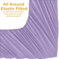 thumbnail image 3 of Elegant Comfort 1500 Series Wrinkle & Fade Resistant Ultra Soft 3-Piece Bed Sheet Set with Deep Pockets, Twin/Twin XL Lilac, 3 of 4