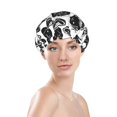 thumbnail image 3 of Kdxio Hand Drawn Tomatoes Print Shower Cap for Women,Elastic and Reusable,Double Waterproof Layers Bathing Hat, 3 of 9