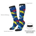 thumbnail image 4 of Fuzoiu Cartoon Shark Print Adult Stockings,Crew Socks,Unisex Fashion Socks, Casual Sports Socks,Comfortable Crew Socks for Everyday Wear and Sports, 4 of 6