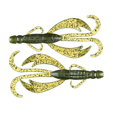 Big Bite Baits 5 inch Battle Bug Soft Plastic Creature Bait (Black Blue Flake)