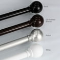 thumbnail image 6 of Mainstays 1" Oil Rubbed Bronze Ball Adjustable Single Curtain Rod 84-120 Inch, 6 of 6