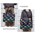 thumbnail image 6 of FORMRS 16" Laptop Bag Carrying Sleeve Case with Handle Travel Shoulder Briefcase, Rainbow Space Cat, 6 of 8