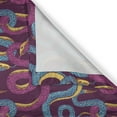 thumbnail image 4 of Ambesonne Animal Window Valance, Hand Drawn Art Snakes, 54" X 18", Plum Blue Yellow, 4 of 5