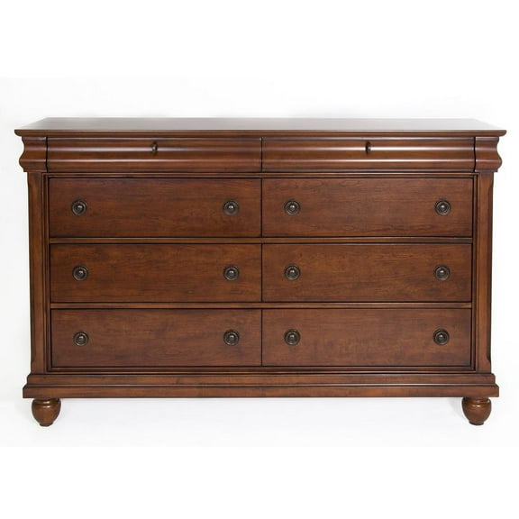 Liberty Furniture Industies, INC Rustic Traditions 8 Drawer Dresser in Rustic Cherry