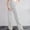 *Gray, variant on ClodeEU Women's High Waist Straight Leg Cargo Pants, Casual Solid Color Slim Trousers with Pockets Army Green,Women's Plus L