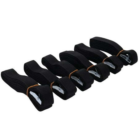 

6PCS 2.5M Cargo Straps with Fastening Buckle for Car Roof Rack Bike Luggage Kayak Cargo Tie Down Strong Ratchet Belt