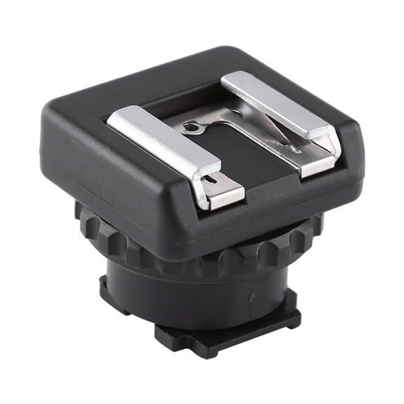 Adaptador De Zapata Resistente, Convertidor, Interfaz Múltiple, Montaje Para Videocámara DV, Luz LED, Monitores De Micrófono, Negro