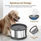 thumbnail image 2 of Cuenco de agua para perros UPSKY de acero inoxidable, 4,5 L, a prueba de derrames, gris, 2 of 7