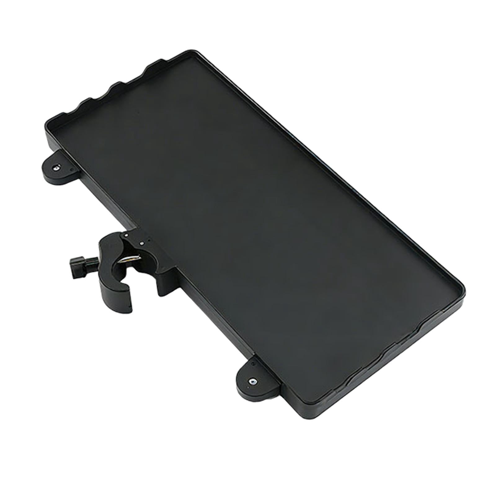 LeeQinersw Microphone Stand Tray 35cmx16.5cm Mic Stand Attachment Multipurpose Clamp on
