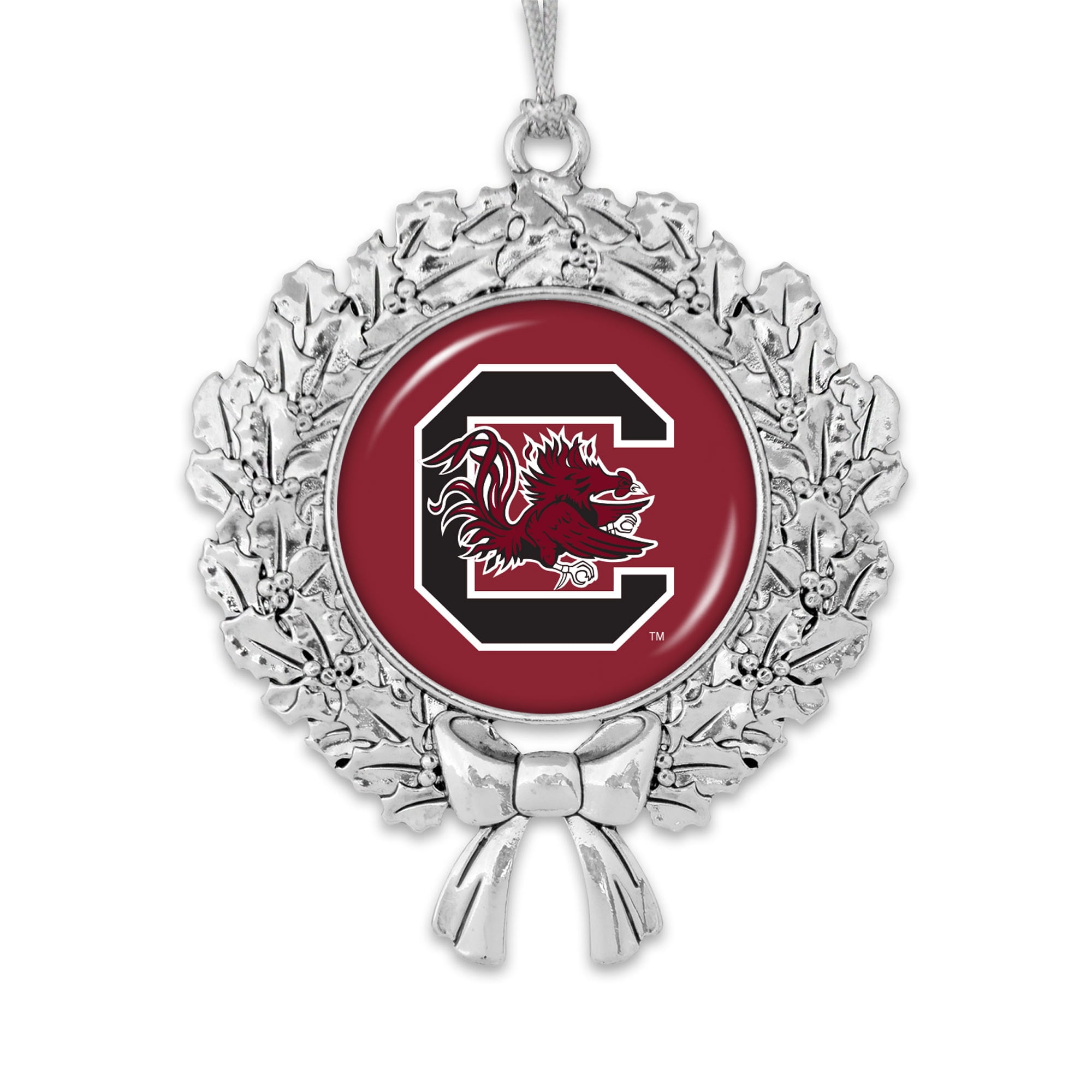 South Carolina Gamecocks Wreath Logo Ornament