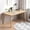 Oak3, variant on Hanyu Simple Wooden Writing Desk - Modern Minimalist Style PC Laptop Computer Workbench with Solid Wood Legs, 39" W Home Office Work Table for TV Stand Music Video Live Broadcast Workstation, Oak