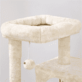 thumbnail image 4 of Alden Design 36" Cat Tree with Condo and Scratching Post Tower, Beige, 4 of 8